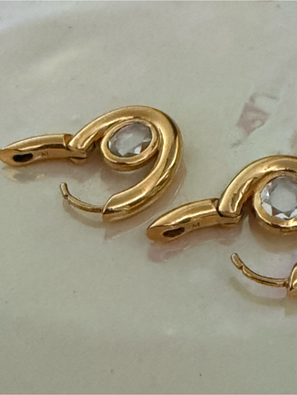 Missoma Oval Gemstone Hoops - Picture 6 of 6